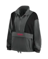 Women's Wear by Erin Andrews Charcoal Minnesota Twins Packable Half-Zip Jacket