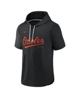 Men's Nike Black Baltimore Orioles Springer Short Sleeve Team Pullover Hoodie