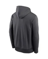 Men's Nike Anthracite Colorado Rockies Season Pattern Pullover Hoodie