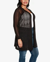 Belldini Plus Lightweight Duster Cardigan Sweater