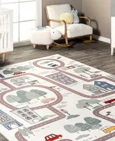 nuLoom Felix Chalea Kids Town Washable 7' x 9' Area Rug