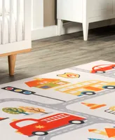 nuLoom Revel Carmina City Streets Washable Kids 3' x 5' Area Rug