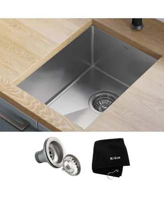 Kraus Standart Pro in. 16 Gauge Undermount Single Bowl Stainless Steel Kitchen Bar Sink