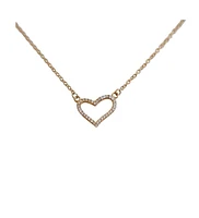 Cubic Zirconia Heart Pendant Necklace