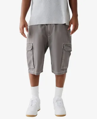True Religion Men's Big T Cargo Shorts- 12" Inseam