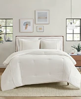 Closeout! Beautyrest Apollo Striped Seersucker Oversized 3-Pc. Comforter Set