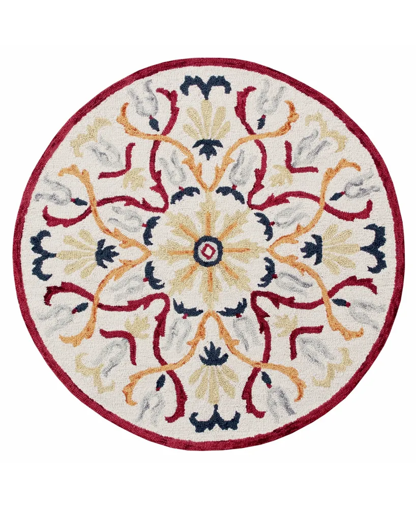 Closeout! Lr Home Sweet SINUO54154 4' x 4' Round Area Rug