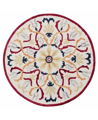 Lr Home Sweet SINUO54154 4' x 4' Round Area Rug