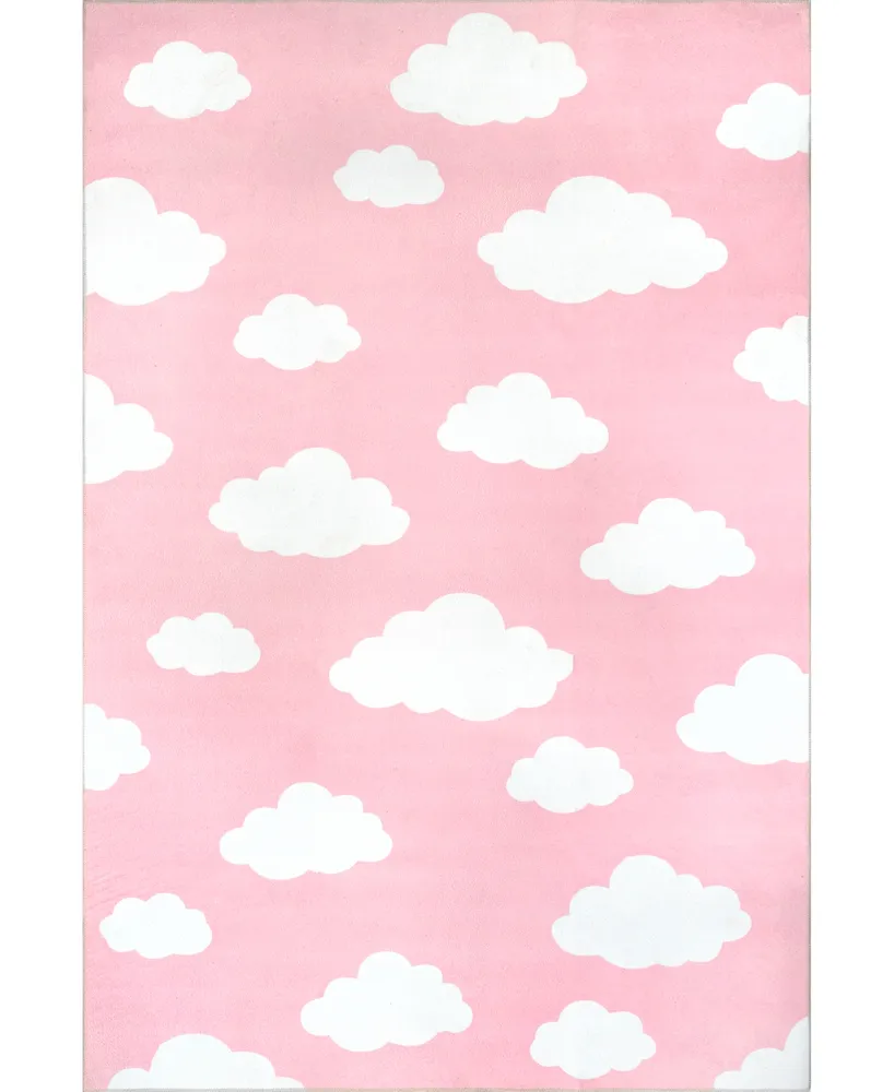 nuLoom Aurora Lilia Washable Kids Cloud 4' x 6' Area Rug