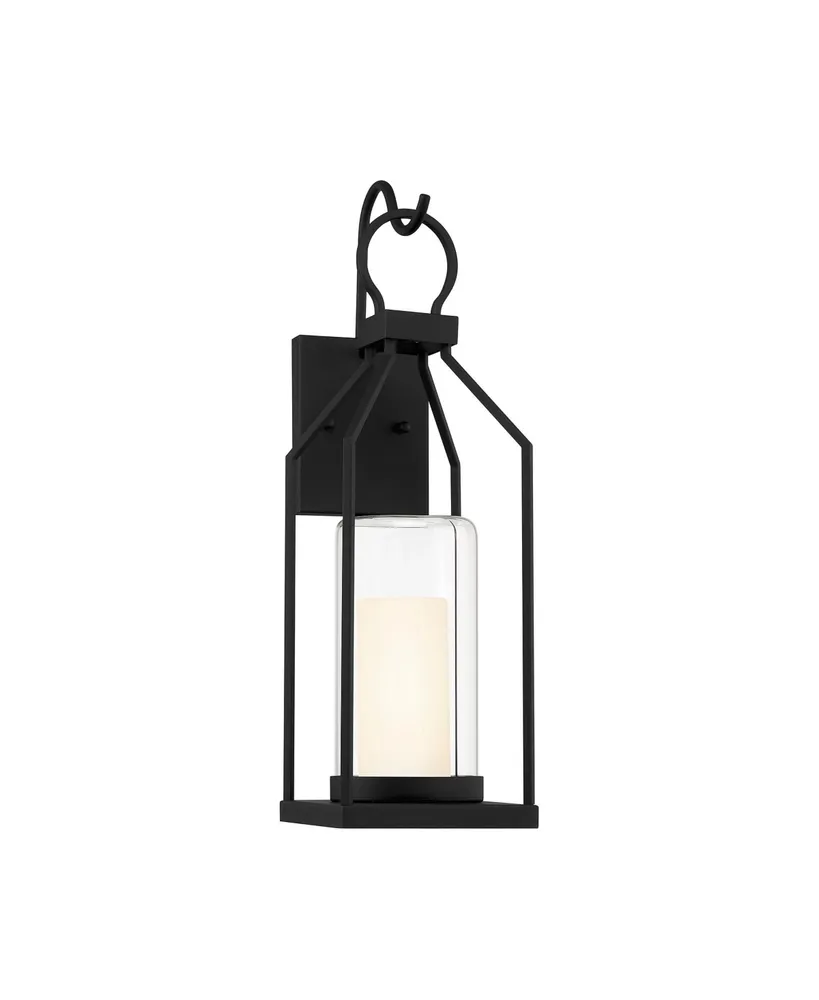 Savoy House Hamilton 1-Light Outdoor Wall Lantern in Matte Black