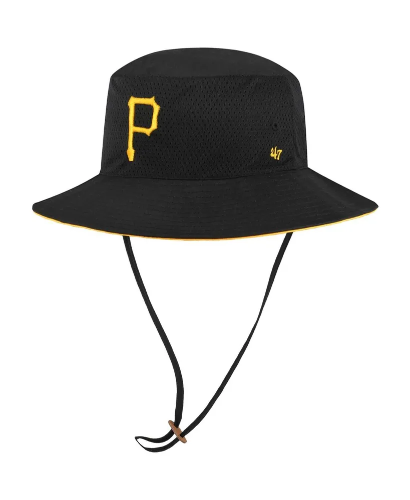 Men's '47 Brand Black Pittsburgh Pirates Panama Pail Bucket Hat