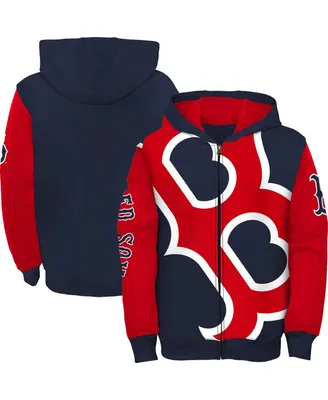 Detroit Tigers Poster Board Full-Zip Hoodie - Navy