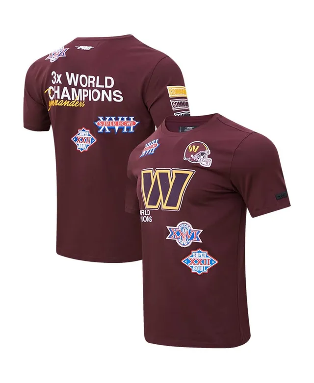 Men's Fanatics Branded Burgundy Washington Commanders Hometown Collection Sweep Long Sleeve T-Shirt