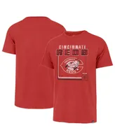 Men's '47 Brand Red Cincinnati Reds Borderline Franklin T-shirt