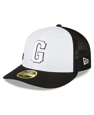 Men's New Era White and Black San Francisco Giants 2023 On-Field Batting Practice Low Profile 59FIFTY Fitted Hat