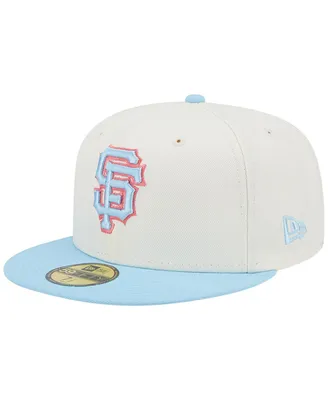 Men's New Era White and Light Blue San Francisco Giants Spring Color Two-Tone 59FIFTY Fitted Hat