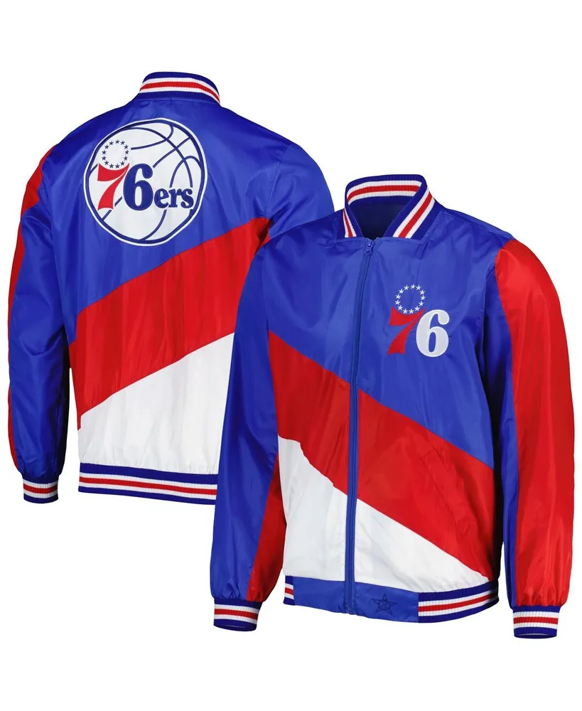 Men's Jh Design Royal Philadelphia 76ers Ripstop Full-Zip Jacket
