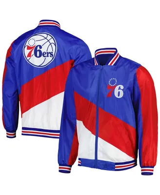 Men's Jh Design Royal Philadelphia 76ers Ripstop Full-Zip Jacket