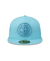 Men's New Era Blue Brooklyn Nets Color Pack Foam 59FIFTY Fitted Hat