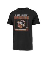 Men's '47 Brand Black Baltimore Orioles Borderline Franklin T-shirt