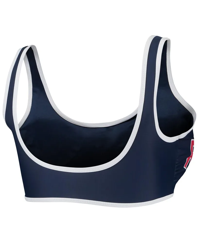 Women's G-iii 4Her by Carl Banks Navy Boston Red Sox Southpaw Bikini Top