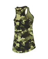 Women's New Era Green San Francisco Giants 2022 Mlb Armed Forces Day Camo Racerback Tank Top