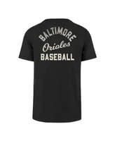 Men's '47 Brand Black Baltimore Orioles Turn Back Franklin T-shirt