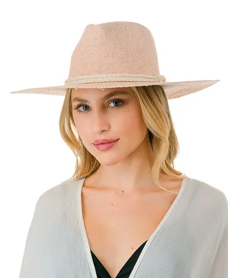 Marcus Adler Rope Trim Straw Panama Hat