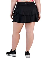 Id Ideology Plus Flounced Active Skort, Created for Macy's