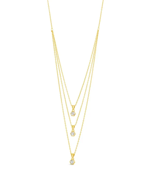I.N.C. International Concepts Gold-Tone Shimmer Chain Multi-Row Necklace,  16