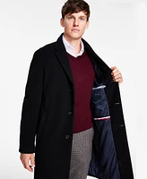 Tommy Hilfiger Men's Addison Wool-Blend Trim Fit Overcoat