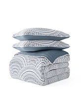 ienjoy Home Scallop Reversible -Pc. Quilt Set