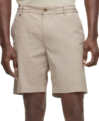 Boss by Hugo Men's Slim-Fit Cotton-Blend Poplin Shorts