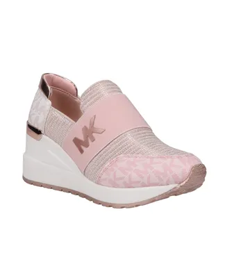 Michael Kors Little Girls Neo Flex Logo Detail Slip-On Sneakers