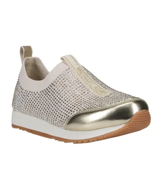 Michael Kors Little Girls Allie Sock Crystal Slip-On Sneakers