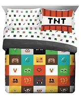 Saturday Park Minecraft Iconic 100% Organic Cotton Full Bed Set