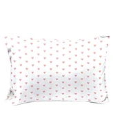 Saturday Park Pink Hearts 100% Organic Cotton Full Sheet Set