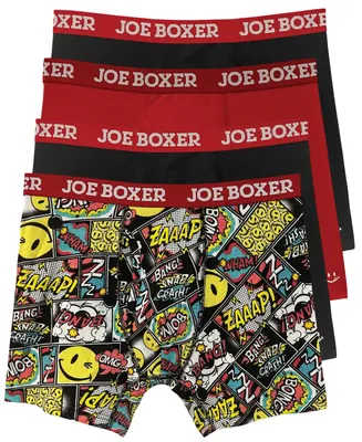 Joe Boxer Yellow Licky and Blue Woven Cotton 3 Pack Boxers