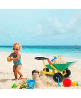 Costway Heavy Duty Kids Ride-on Sand Dumper Front Tipping w 4 Wheels Sand Toy Gift