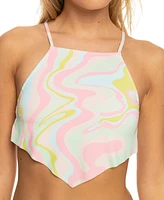 Roxy Juniors' Tropics Hype Cropped Tankini Top