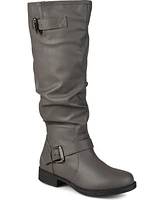 Journee Collection Women's Stormy Wide Calf Knee High Riding Boots