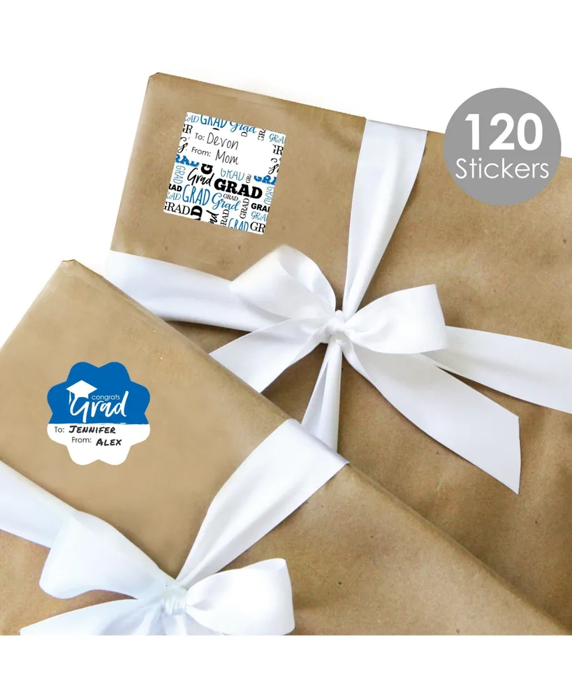 Grad Best is Yet to Come Assorted To & From Stickers 12 Sheets 120 Stickers