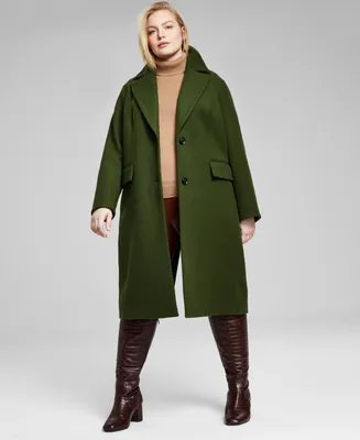 Michael Kors Women's Plus Single-Breasted Coat, Created for Macy's