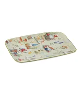 Certified International Garden Gnomes Rectangular Platter 14"