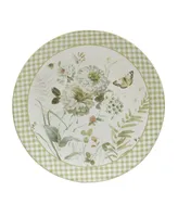 Certified International Green Fields Set of 4 Dinner Plate 11"