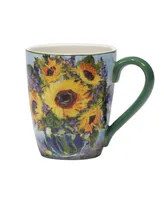 Certified International Sunflower Bouquet Set of 4 Mug 14 oz.