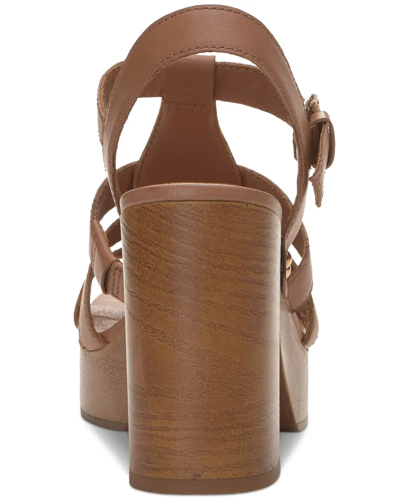 Lucky Brand Women's Imana Strappy Slingback Platform Dress Sandals