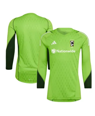 Men's adidas Green Columbus Crew 2023 Goalkeeper Long Sleeve Replica jersey
