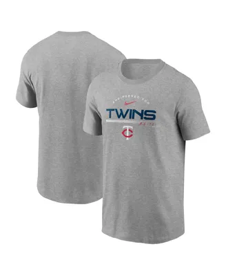 Men's Nike Heather Gray Minnesota Twins Team Engineered Performance T-shirt