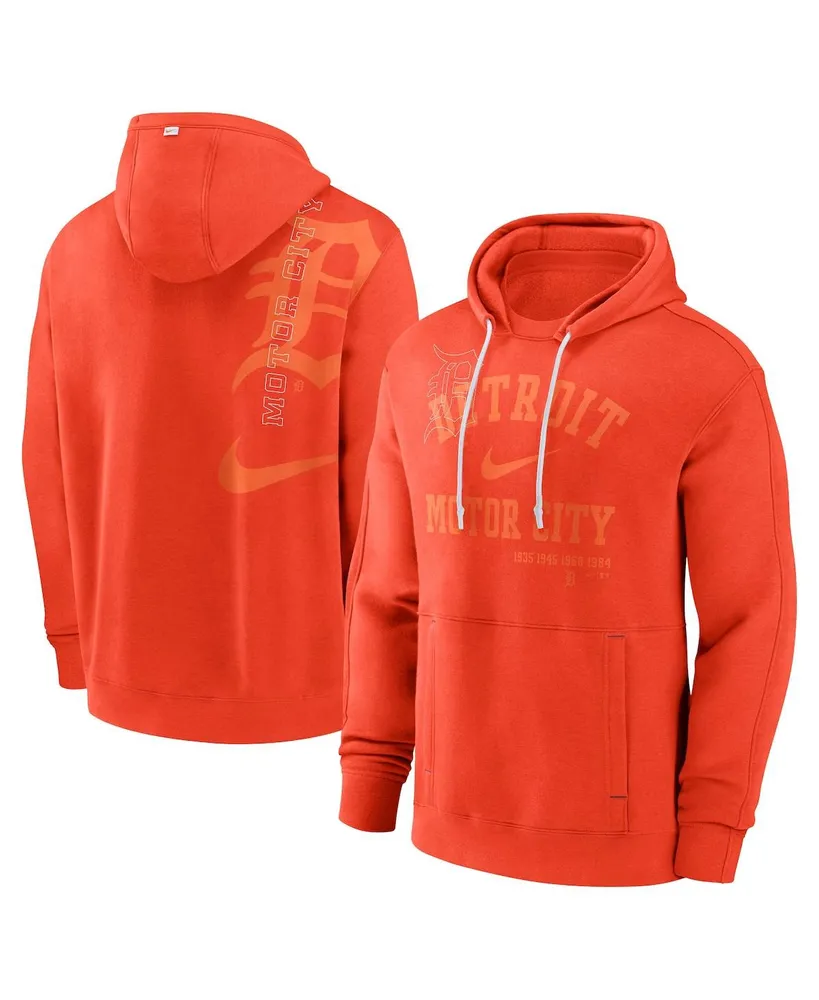 Men's Nike Orange Detroit Tigers Statement Ball Game Pullover Hoodie